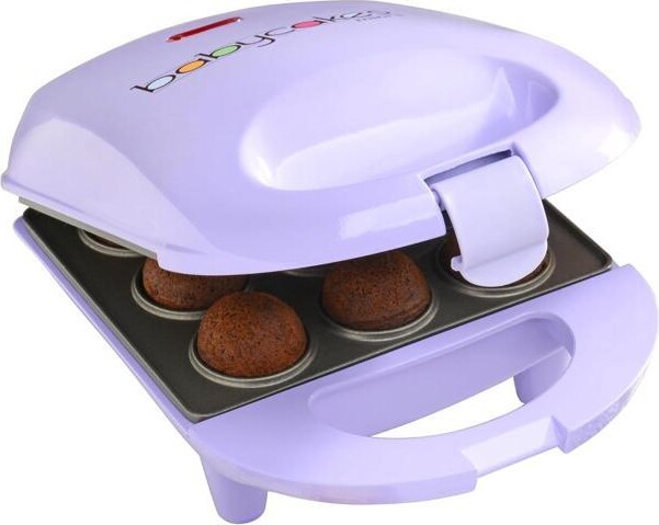 STARWELL Mini Cake Pop Maker by Select Brands - Easy-to-Use Machine - Recipes Included - Non-Stick Coating, Non-Skid Feet & Power Light - Makes 9 Cake Pops