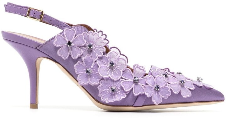 Purple floral heels Clearance