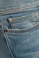 Thumbnail for your product : Current/Elliott The Easy Stiletto Faded Low-rise Skinny Jeans