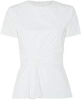 Hugo Boss Shortsleeve woven top with twist detail
