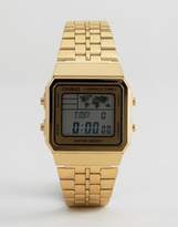 Thumbnail for your product : Casio Digital Map Watch In Gold A500WGA-1DF