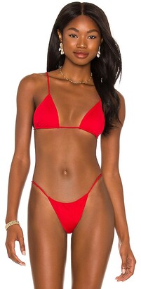Indah Palma Solid Triangle Bikini Top - ShopStyle Swimwear