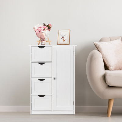 Andover Mills Brumback 22'' W x 32'' H x 12'' D Free-Standing Bathroom Cabinet