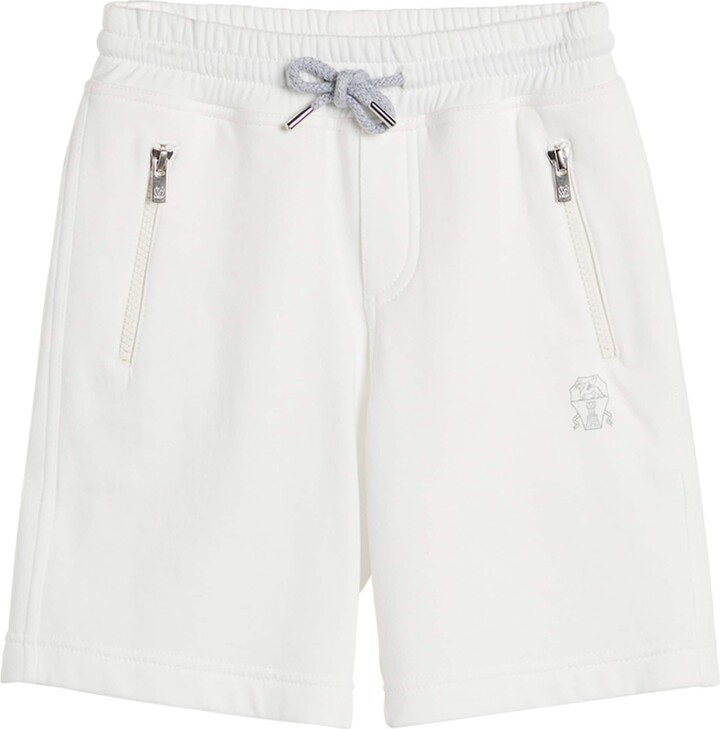 BRUNELLO CUCINELLI KIDS Techno Cotton Bermuda Shorts