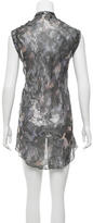 Thumbnail for your product : Isabel Marant Metallic-Accented Silk Dress