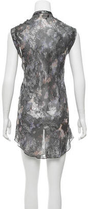 Isabel Marant Metallic-Accented Silk Dress