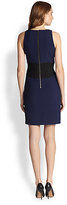 Thumbnail for your product : Milly Two-Tone Fitted Sheath Dress