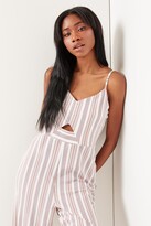 Thumbnail for your product : Ardene Recycled Fabric Striped Jumpsuit