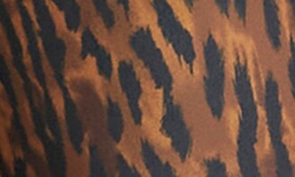 Halston Evening Jada Leopard Scuba Cutout Jumpsuit
