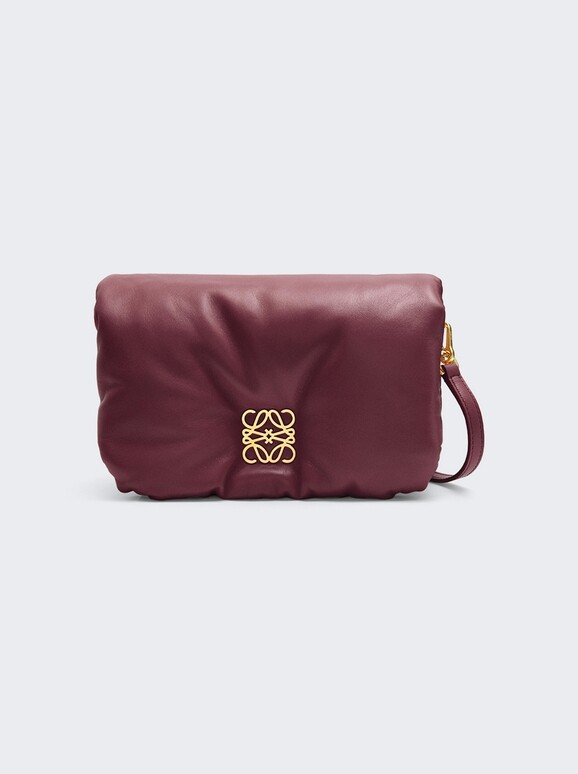 Loewe Goya Puffer Mini Bag In Shiny Nappa Lambskin in Red