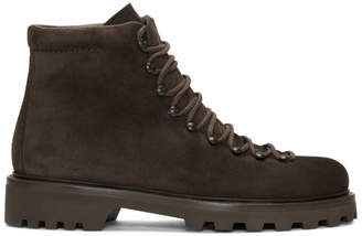 A.P.C. Brown Suede Jura Boots