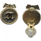 Thumbnail for your product : Chanel Goldtone Cc Clip-On Earrings