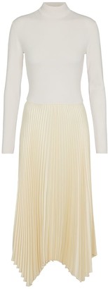 Polo Ralph Lauren Wool-blend turtleneck midi dress