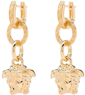 Versace Medusa drop earrings - ShopStyle