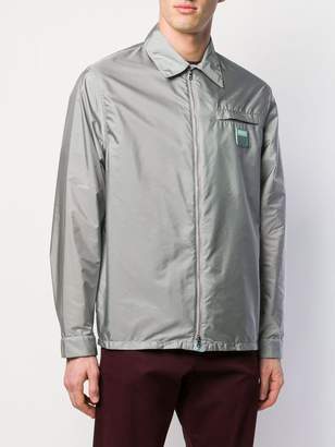 Prada logo patch lightweight jacket