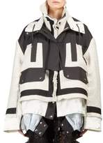 Thumbnail for your product : Sacai Colorblock Tweed Puffer Coat
