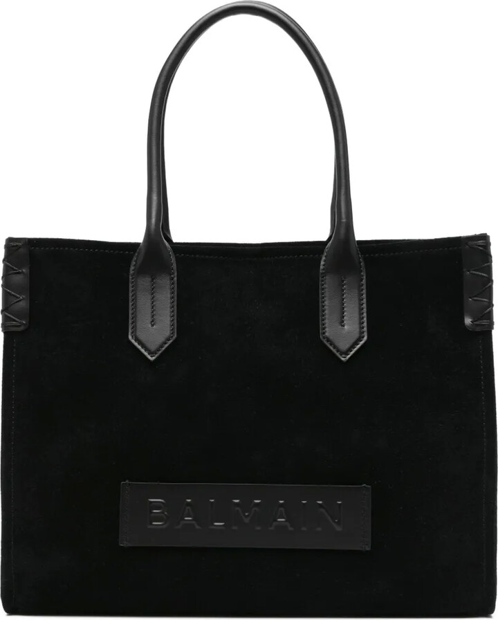 Balmain B-Army panelled tote bag