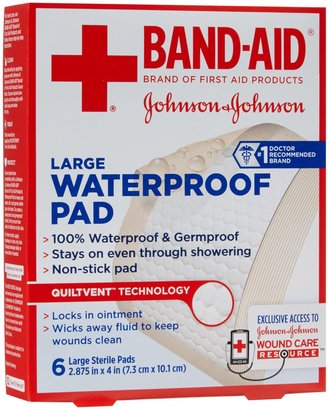 Bandaid First Aid 2.875X4 Waterproof Pad 6 ct