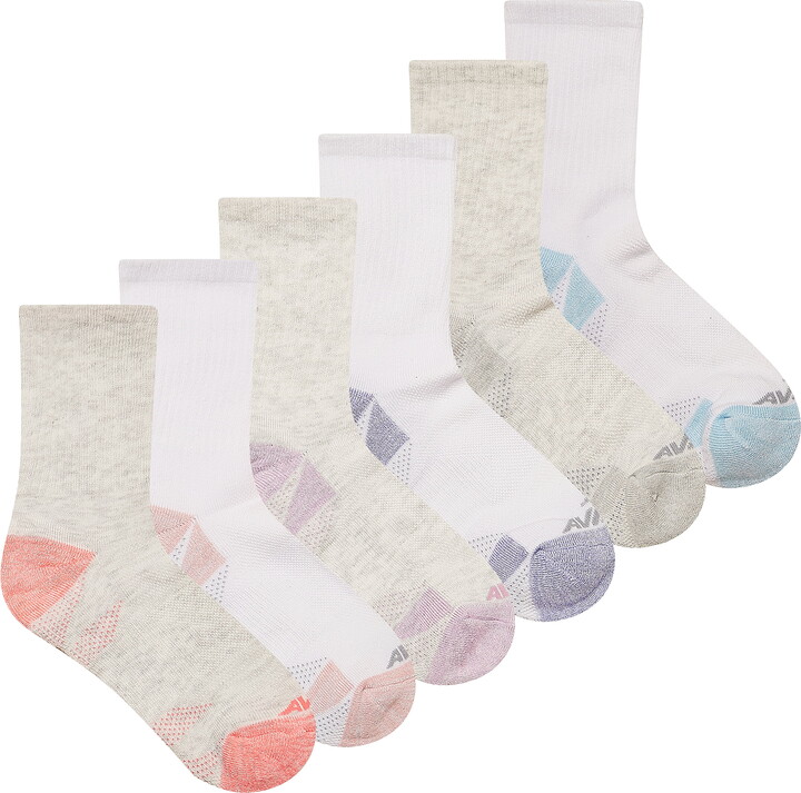 Avia Women’s All Sport Cushion Midcrew Socks, 6-Pack