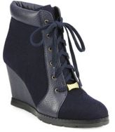 Thumbnail for your product : Kate Spade Saja Suede & Leather Wedge Ankle Boots