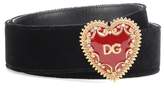 Dolce & Gabbana Ceinture en velours à ornement