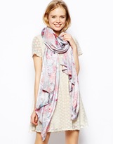 Thumbnail for your product : ASOS Oversized Smudge Floral Scarf