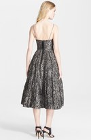 Thumbnail for your product : Tracy Reese Rose Detail Metallic Tulle Slipdress