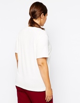 Thumbnail for your product : ASOS CURVE Exclusive T-Shirt In Waffle