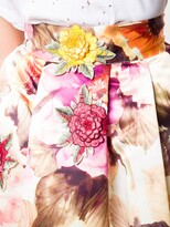 Thumbnail for your product : Philipp Plein floral print A-line skirt