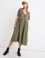 Thumbnail for your product : Madewell Lightspun Button-Front Midi Dress