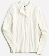 Thumbnail for your product : J.Crew Ruffle-collar long-sleeve shirt in vintage rib