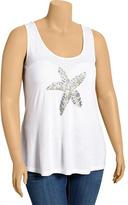 Thumbnail for your product : Old Navy Women's Plus Sequined-Graphic Tanks