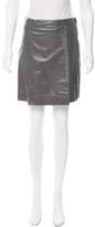 Thumbnail for your product : Reed Krakoff Leather Wrap Skirt