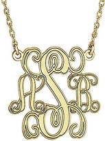 Thumbnail for your product : Fine Jewelry Personalized Sterling Silver 40mm Monogram Necklace