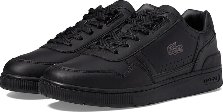 100 per cent of the original male black leather shoes Lacoste Game
