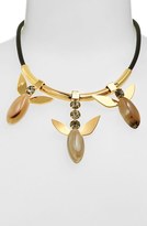Thumbnail for your product : Marni Horn Pendant Leather Cord Bolo Necklace