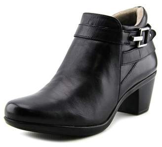 Naturalizer Elenor Women N/s Round Toe Leather Black Ankle Boot.
