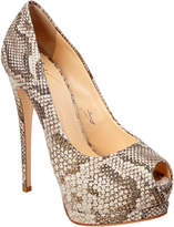 Thumbnail for your product : Giuseppe Zanotti Sharon Embossed Suede Platform Pump