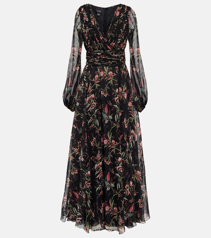 Giambattista Valli Floral silk maxi dress ShopStyle