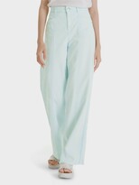 Thumbnail for your product : Marc Cain Summer Flirt Wide Leg Jean in Icy Aqua