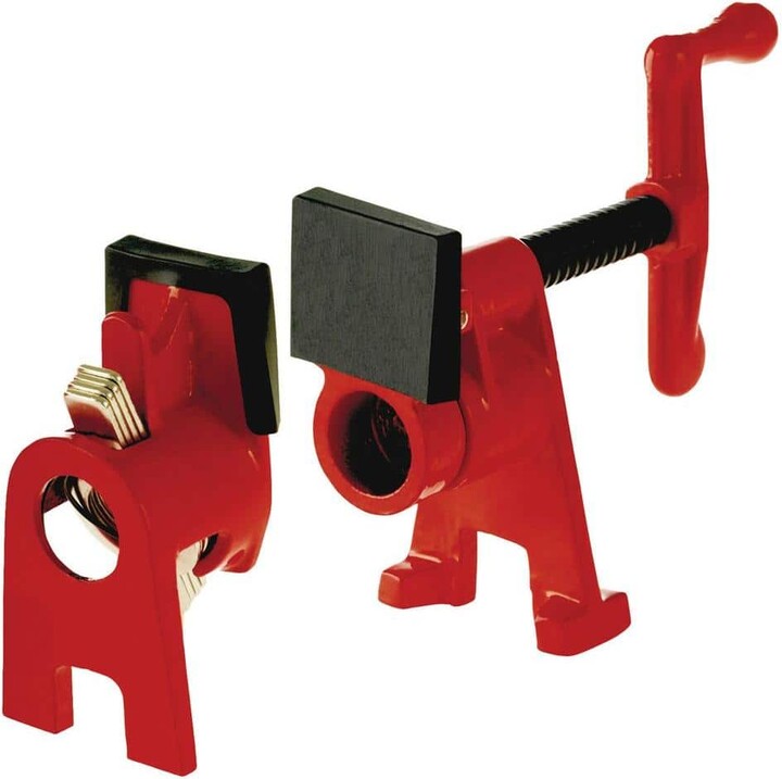 BESSEY H-Style 1/2 in. Black Pipe Clamp Fixture Set 1 (-Piece)