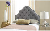 Thumbnail for your product : Safavieh Arebelle Pewter Velvet Tufted Headboard - Silver Nail Head