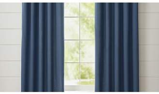 Crate & Barrel Wallace Blue Curtain Panel