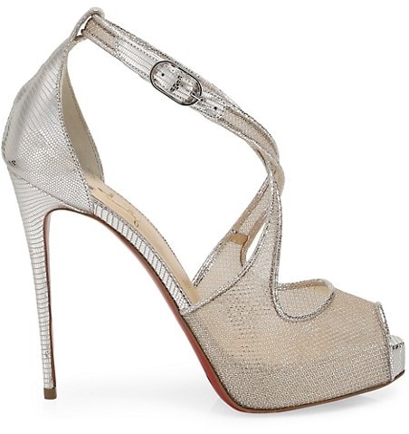 mariacar mesh red sole platform sandals