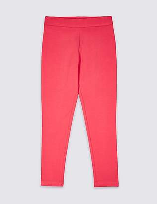 Marks and Spencer Cotton Rich Leggings with Stretch (3-16 Years)