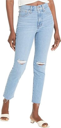 Madewell Perfect Vintage Jeans with Rips and Raw Hem in Bradwell Wash (Bradwell Wash) Women's Jeans