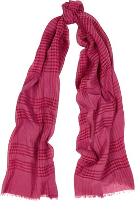 Ssense Uomo Accessori Sciarpe Pink & Purple Tartan Cassiar Scarf 