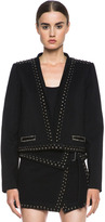 Thumbnail for your product : Isabel Marant Jewel Wool Embroidered Jacket in Black