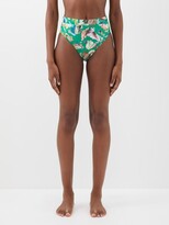 Thumbnail for your product : ALÉMAIS Arlo High-rise Floral-print Bikini Briefs