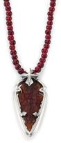 Thumbnail for your product : King Baby Studio Beaded Amber Pendant Necklace